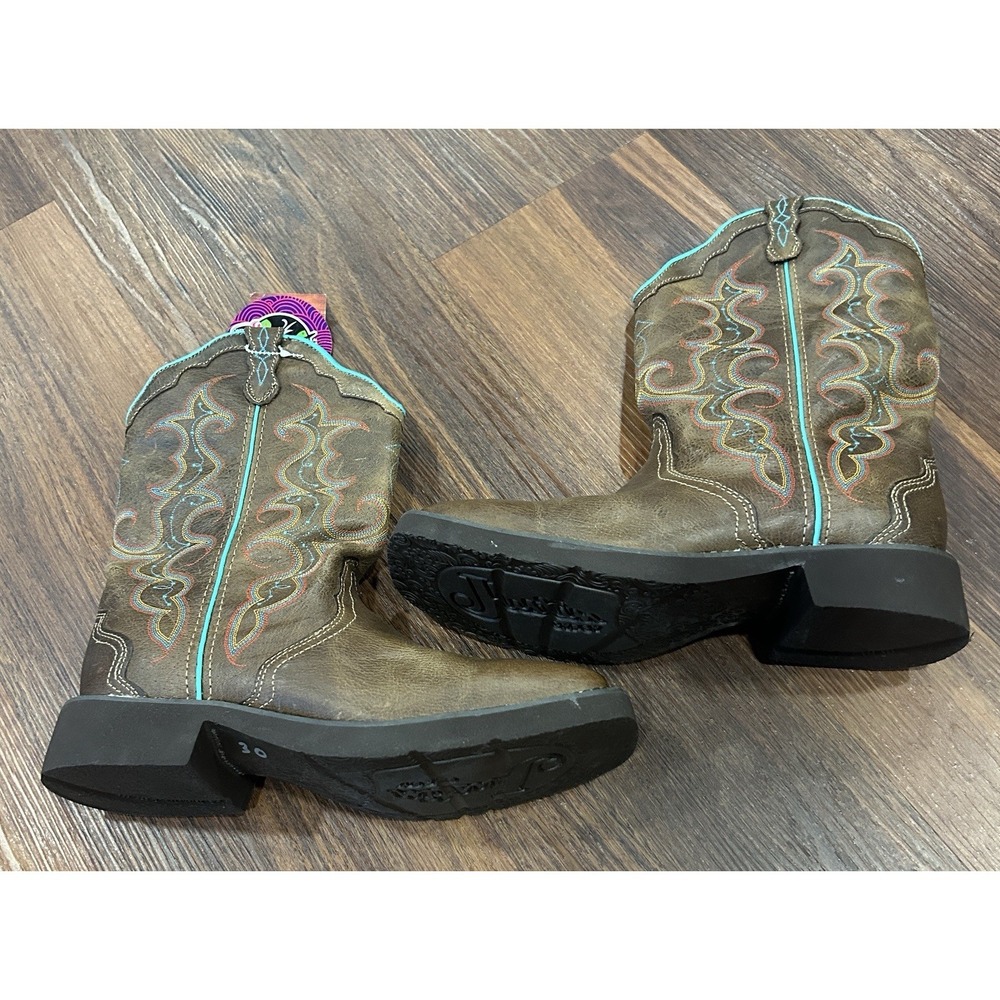 Justin Raya‎ Women's 12" Size 11 B Gypsy J-Flex Comfort Square Toe Western Boots - Picture 8 of 16